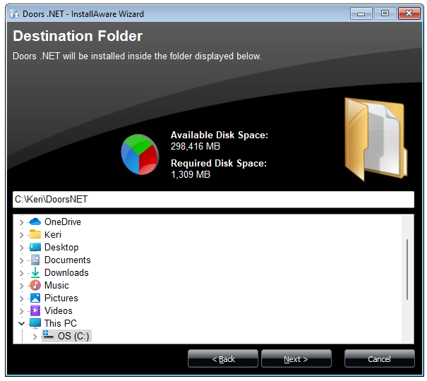 DESTINATION FOLDER